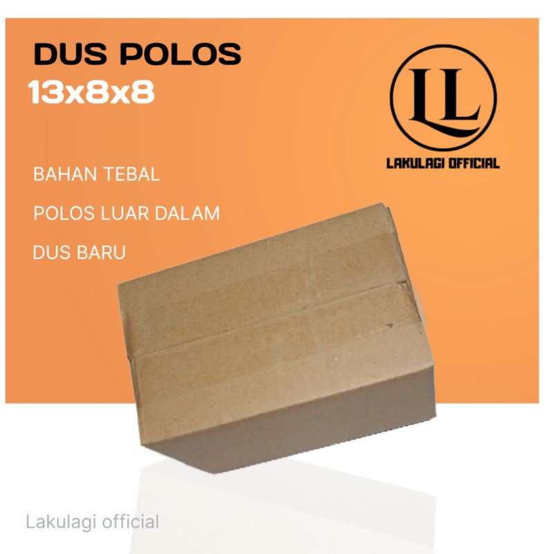 

Dus 13x8x8cm polos luar dalam dus packing tebal baru