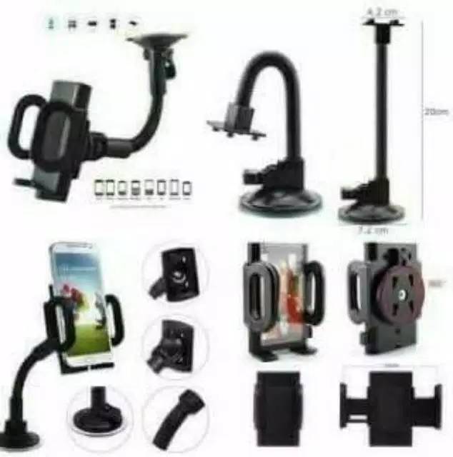 Dudukan handphone Car holder leher panjang LF 22/holder hp mobil leher angsa tempel kaca