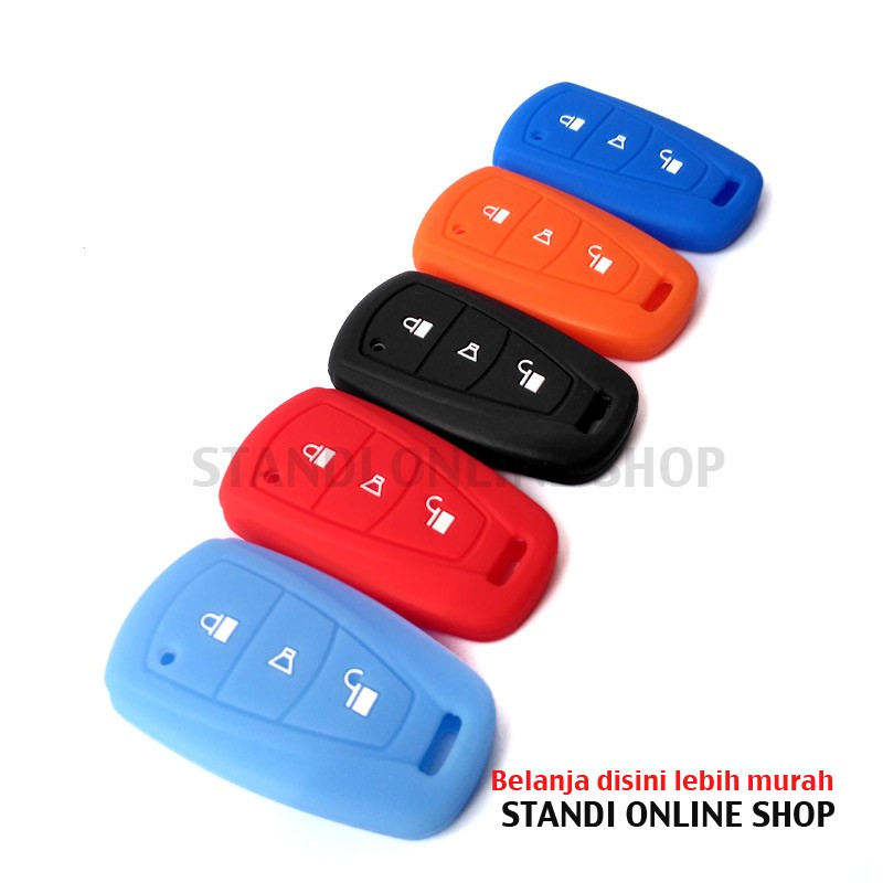 Kondom Kunci Silikon Remote Keyshirt Toyota Agya Daihatsu Ayla Merah