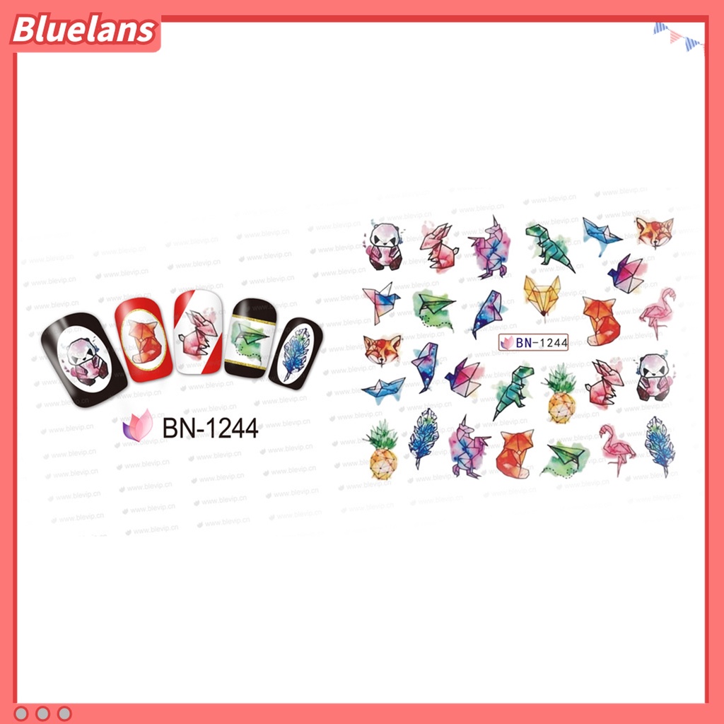 (In Stock) Kacamata Hitam Lensa Warna Warni ♡Stiker Kuku Motif Tulisan Tahan Lama Untuk Festival