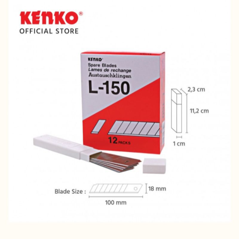 

Cutter Blade Kenko L-150 (Isi 5 pcs)