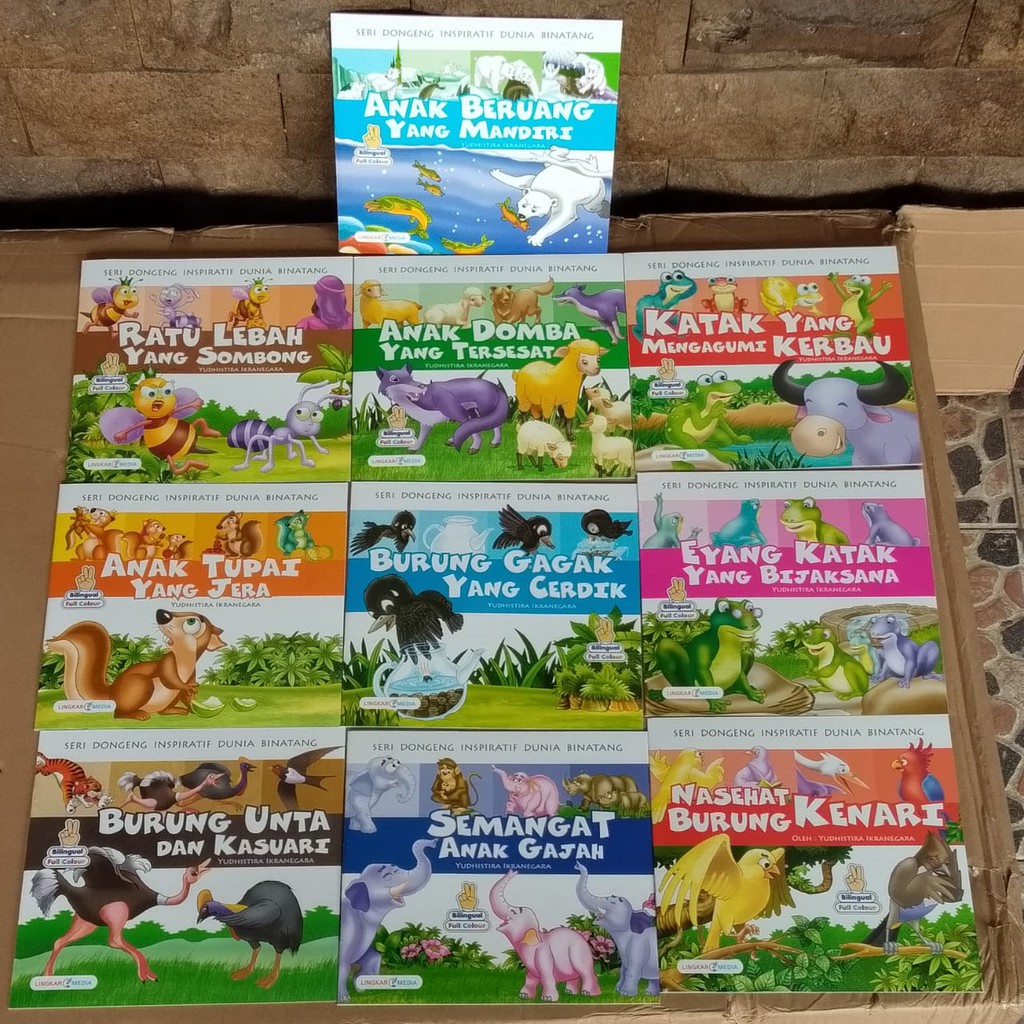 Paket Seri Fabel Karakter Lingkar Media / Buku Cerita Anak Laki dan Perempuan Murah