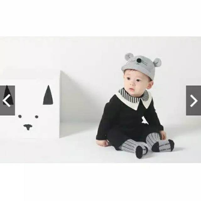 TOPI ANAK  IMPORT KOREA, TOPI KOREA MODEL KUMIS KUCING/BABY HAT / KIDS HAT(Topi boy kumis)