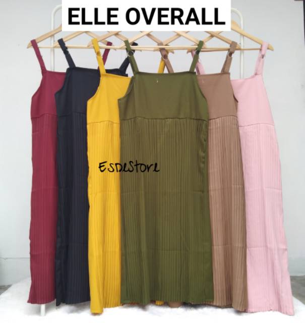 1 KG MUAT 4 PCS || ELLE OVERALL / OVERALL POLOS MOSCREPE PREMIUM