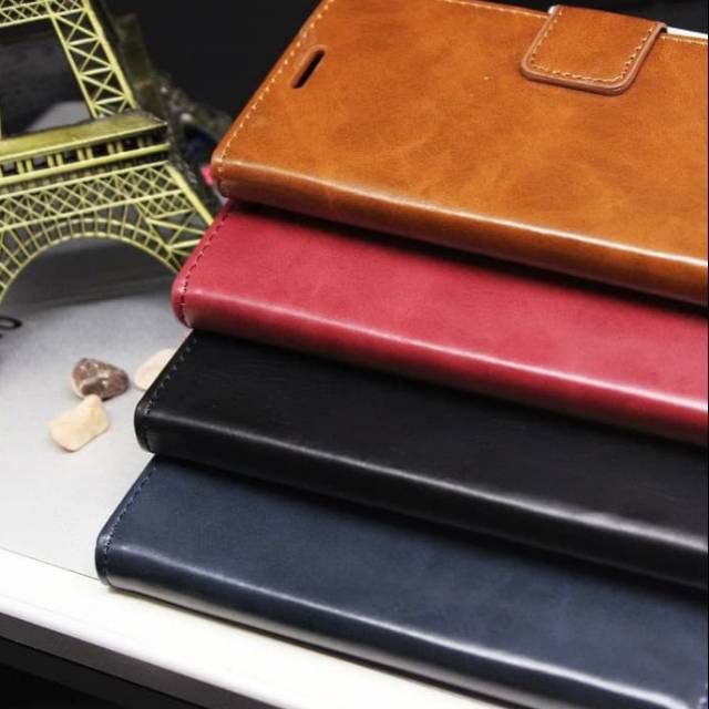 Oppo Reno2F Flip Cover Fashion Case Sarung Buka Tutup Semi Kulit Leather Case