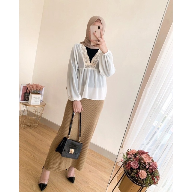 HARUKA BLOUSE / CERUTI BLOUSE RENDA / BLOUSE KOREA