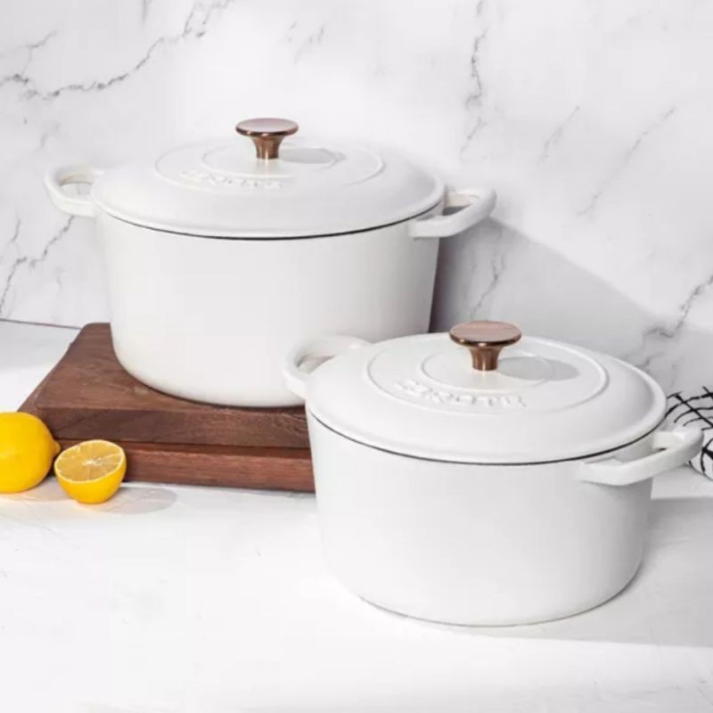 cast iron enamel cooker king 23 cm