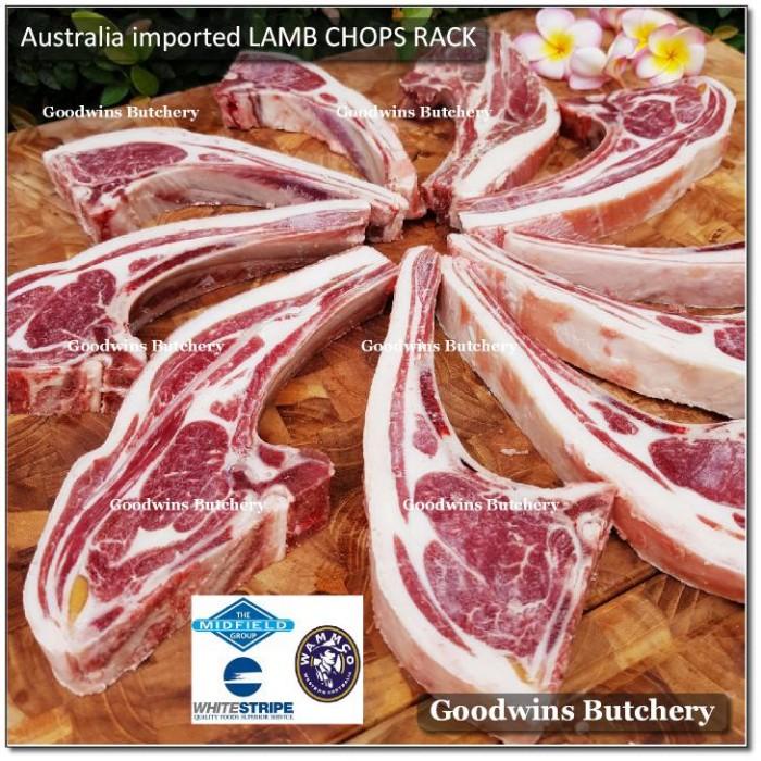 

Meat | 1Kg 6-8Pcs Frozen Lamb Chops Rack 1" 2.5Cm Wammco Australia