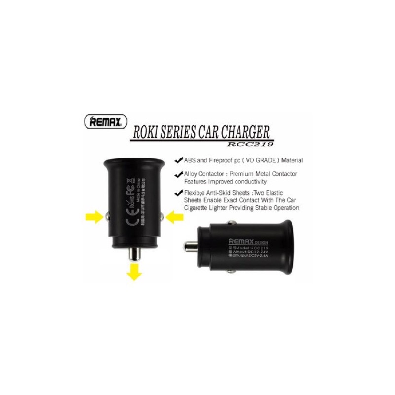 REMAX Roki Series 2 USB 2.4A Car Charger RCC219