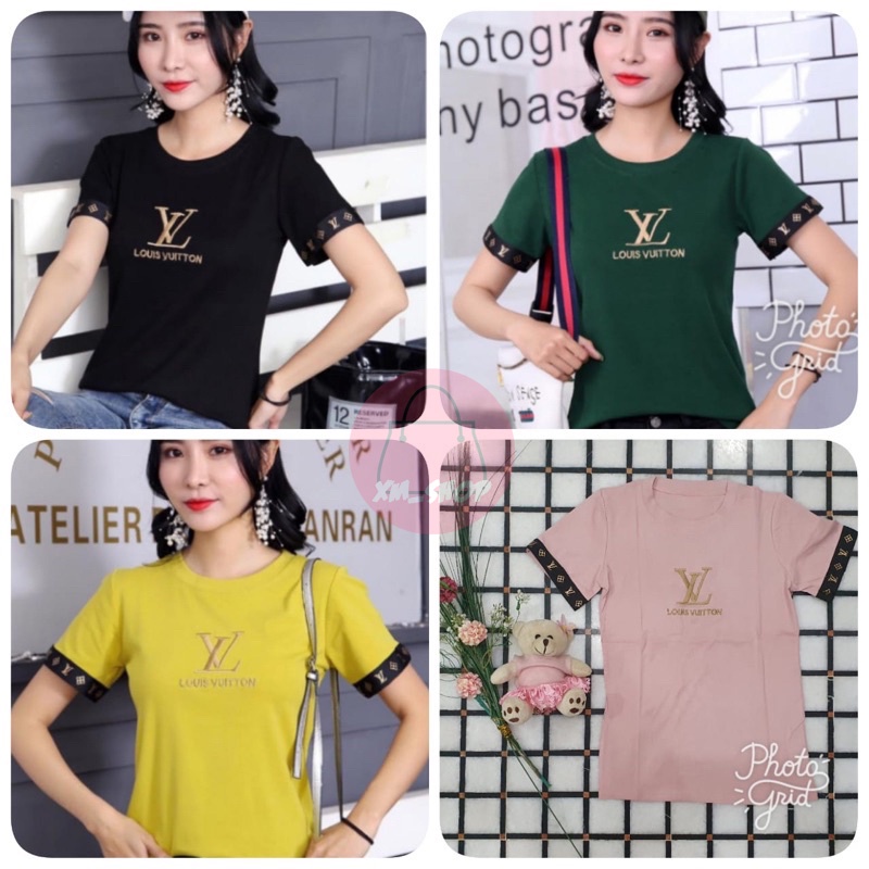 KAOS IMPORT WANITA KAOS L.V