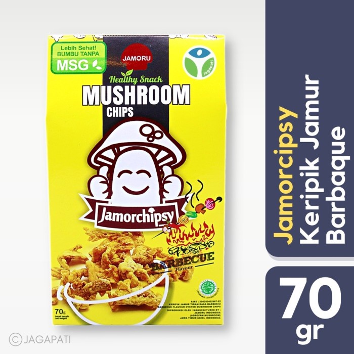 

Jamor chipsy - Keripik Jamur Barbeque Camilan Sehat