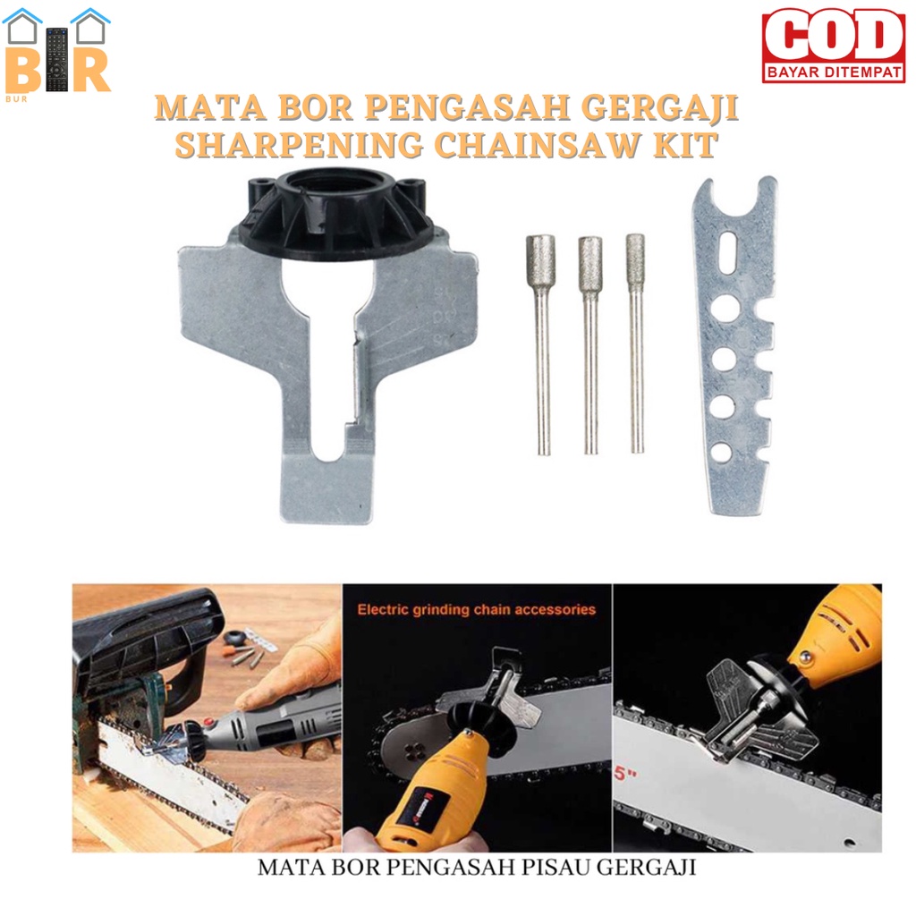 Mata BOR Pengasah GERGAJI SHARPENING CHAINSAW KIT