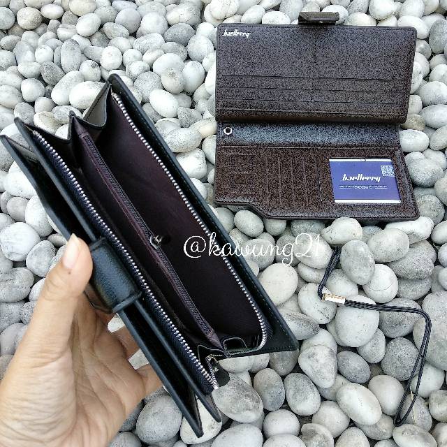 DP19 Dompet Pria Panjang Elegan Baellerry Dengan Zipper dan Kancing