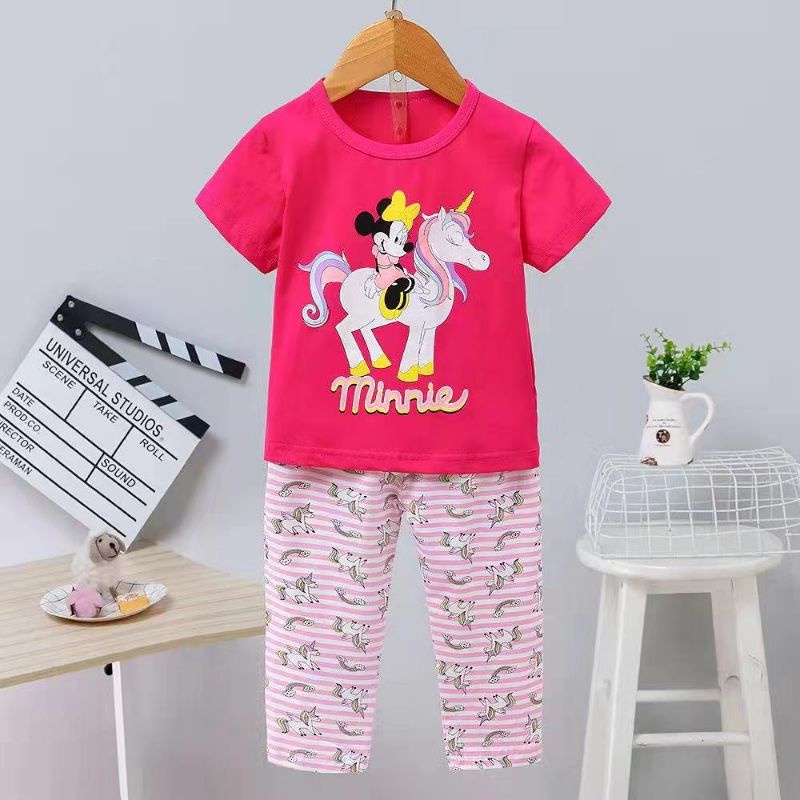 Grosir Harga 3 stel. Baju tidur import. Baju piyama anak impor.