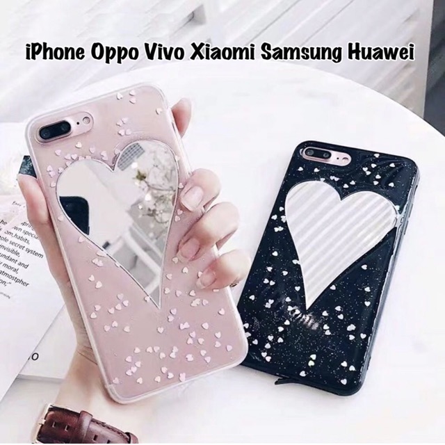 Glitter Case iPhone Oppo Vivo Xiaomi Samsung Huawei A5s F11 pro V15 A30 F9 A50 A70 A80 Y17 Real me 3