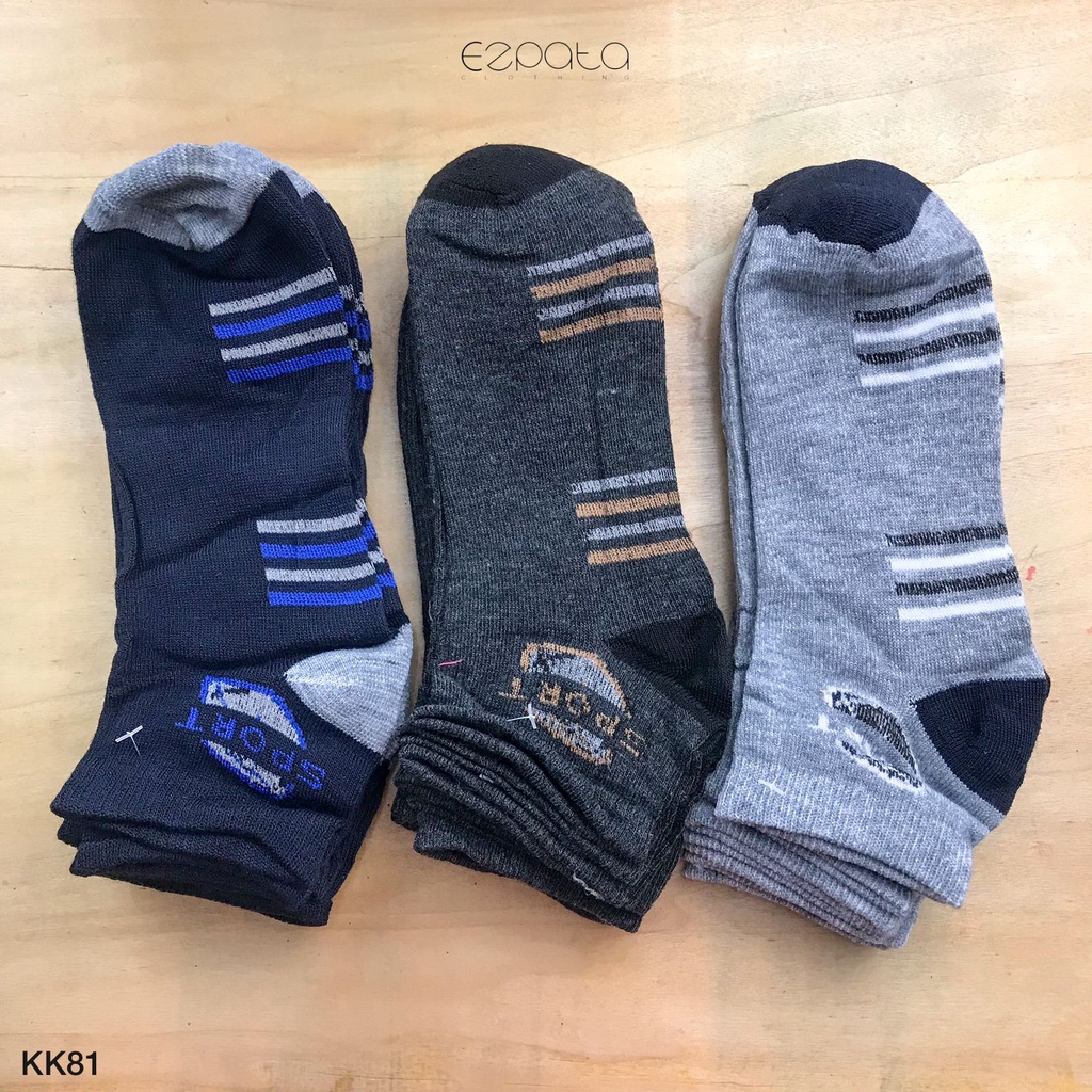 Ezpata Kaos Kaki Pria Kantor Kerja Kuliah Termurah Grosir Socks Ankle Hidden Socks Warna Gelap Basic