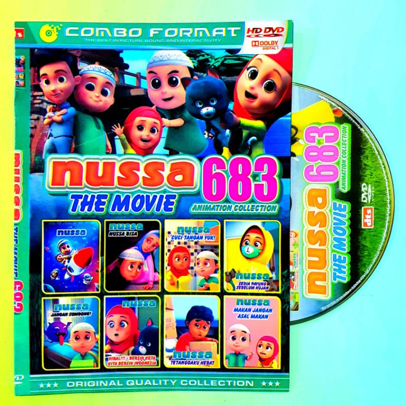 Kaset Film Nussa Rara Cuci Tangan Yuk Episode Terbaru-Disc Kaset Film Edukasi Religi Anak Muslim Ani