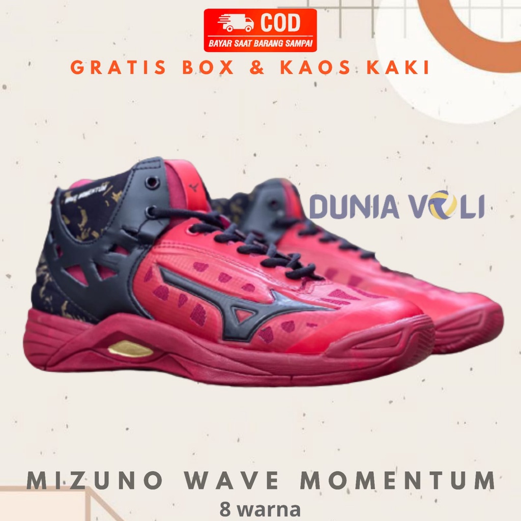 Sepatu Voli Mizuno Wave Momentum Murah (Bisa Bayar Di Tempat)