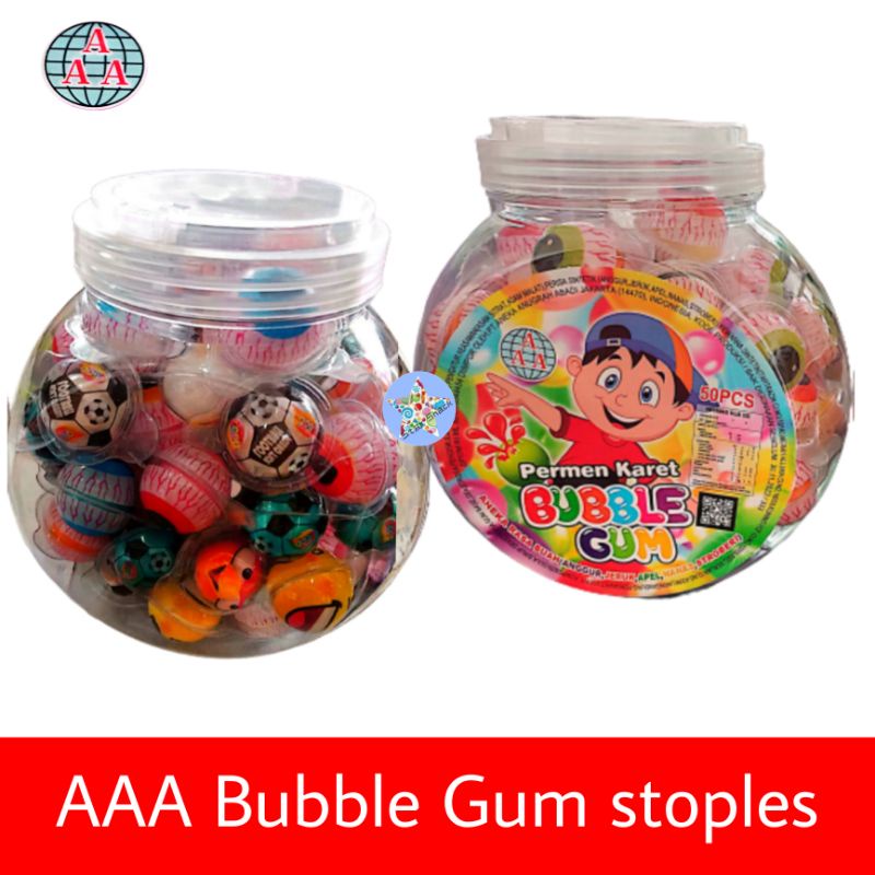 

Permen Karet bola mata bubble gum buah toples