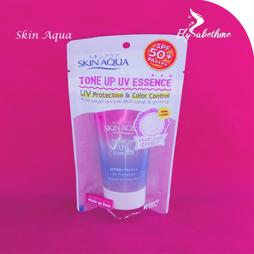 ✿ELYSABETHME✿  SKIN AQUA Tone Up UV Essence sunblock memutihkan mencerahkan wajah