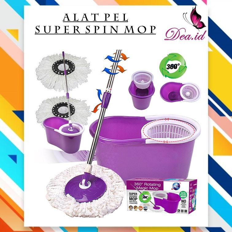 Jual [DEASHOP] SPIN MOP ALAT PEL LANTAI SUPER SPIN MOP - ALAT PEMBERSIH ...