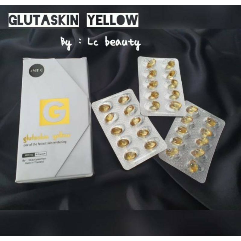 Glutaskin yellow lcbeauty / gluta skin yellow lc beauty