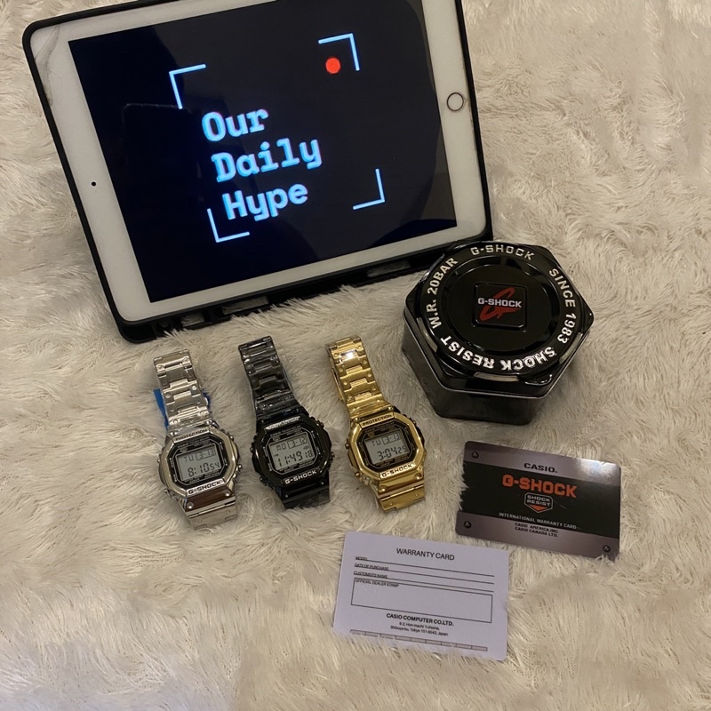 Casio G-Shock BW5000 Black/Silver/Gold