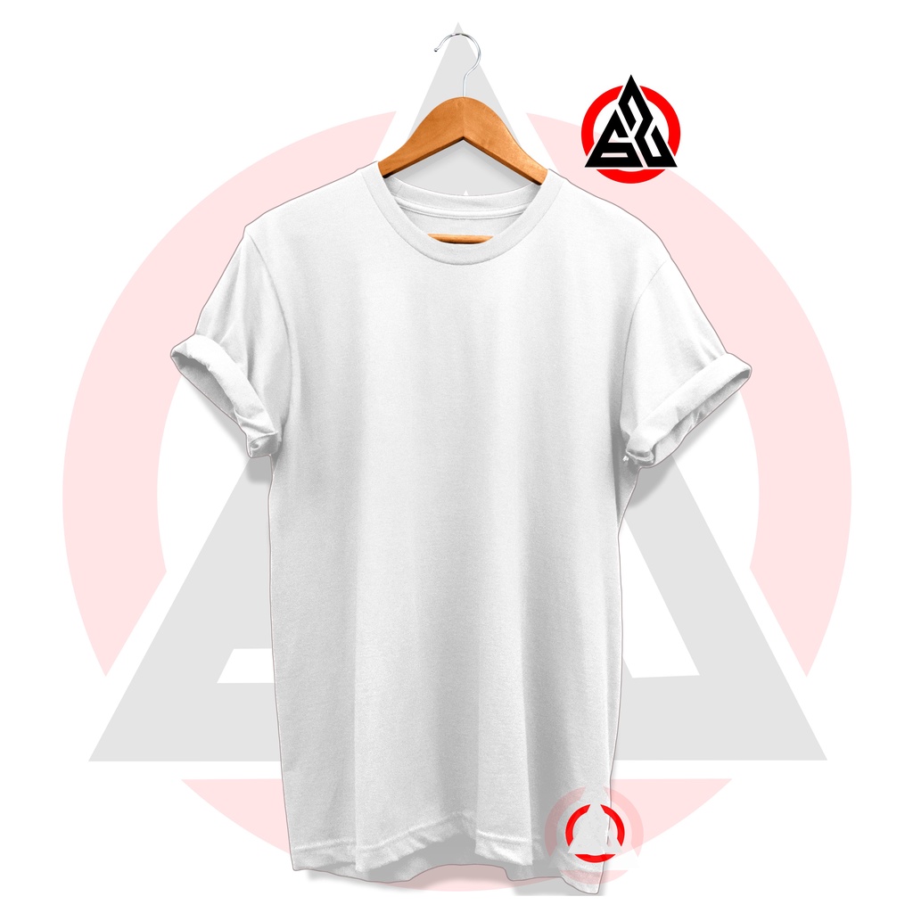 Evizone Kaos Polos PUTIH Original Cotton Combed 30s / Kaos Distro Polos / Kaos Distro / Kaos Polos