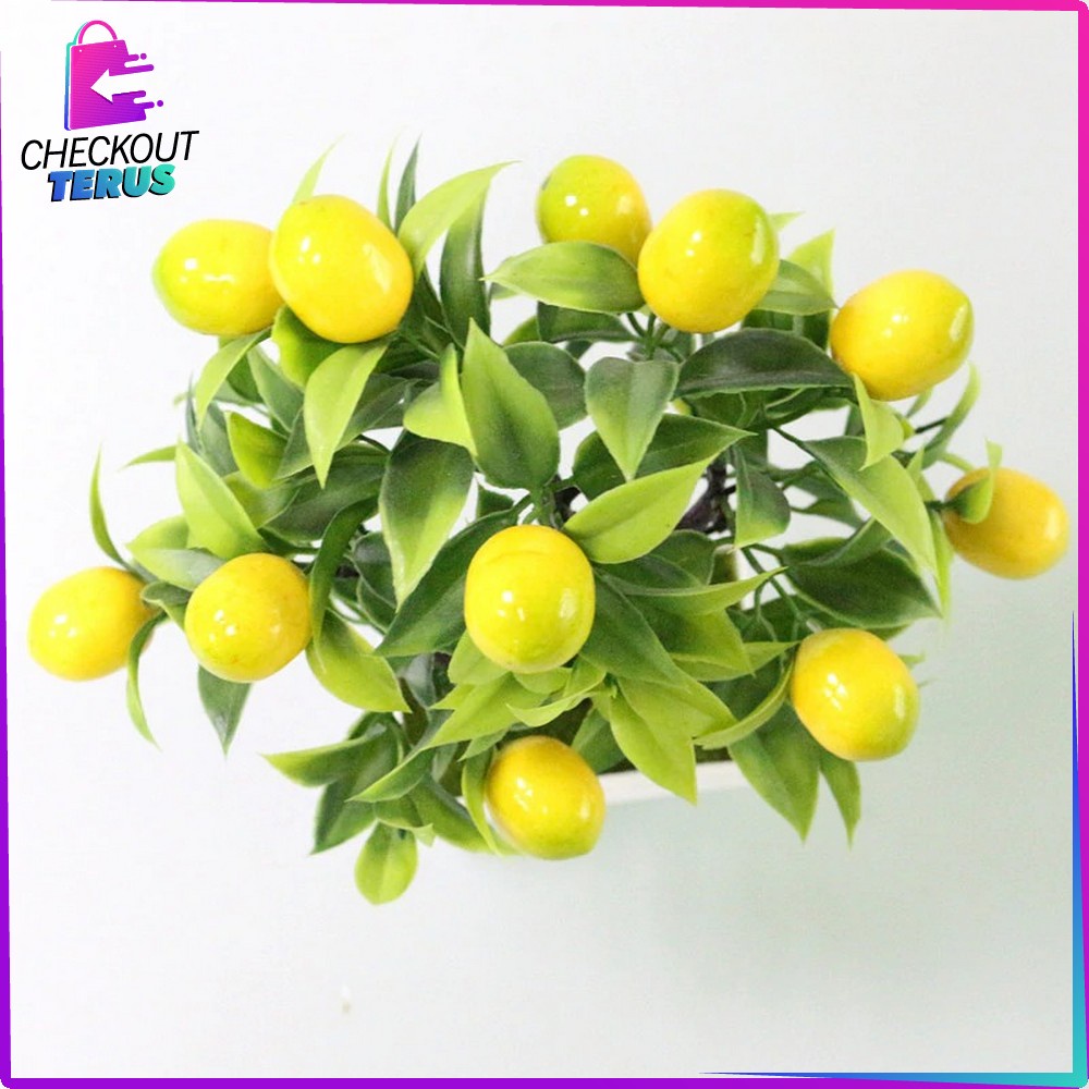 CT C170 Ornamen Pot Buah Tanaman Dekorasi Hiasan Rumah Tanaman Hias Bunga Plastik Beautifull Artificial Plant