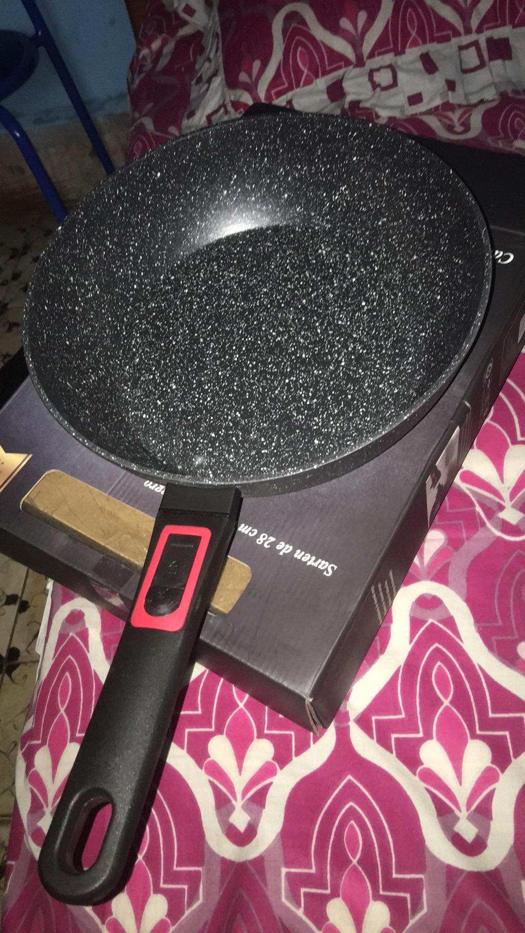 Granite Panci Fry Pan Grill Pan Casserole Marble Granit Granite Penggorengan Pemanggang Anti Lengket