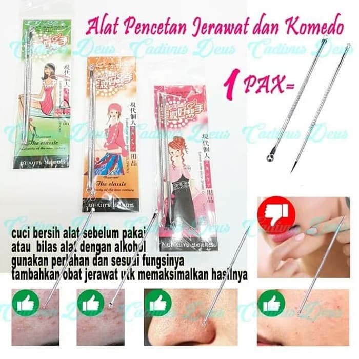 Alat Facial Pencet Komedo Jerawat/ Pinset Komedo / Pembersih Wajah/Pencetan jerawat