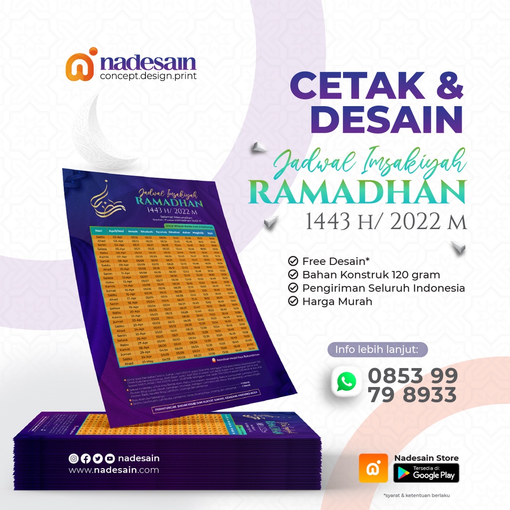 

Cetak Imsakiyah Ramadhan