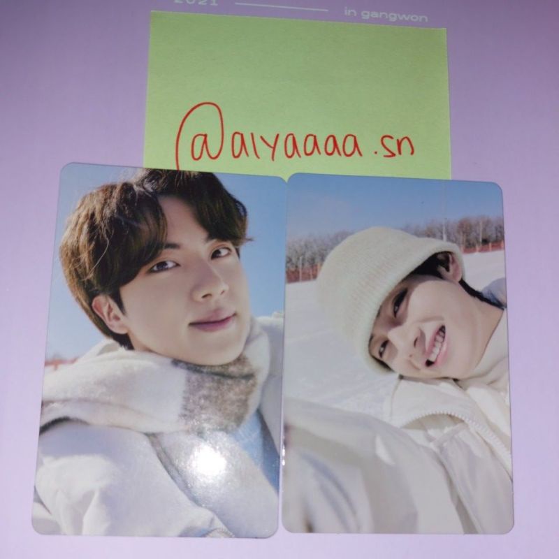 WTS OFFICIAL PHOTOCARD PC JIN SEOKJIN WINTER PACKAGE WINPACK 2021