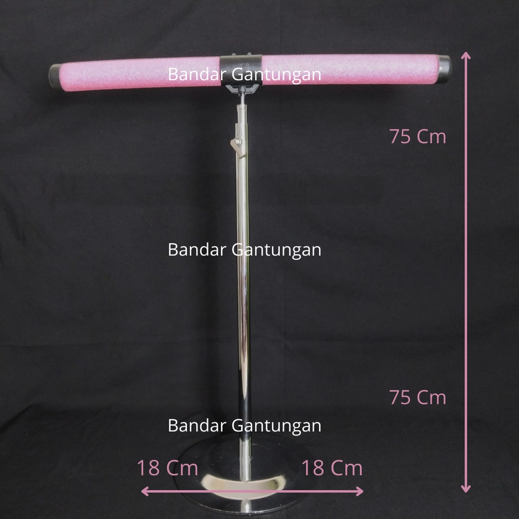 Standing+Hanger Busa/Hanger Bisa Ditekuk/Display Pakaian/Hanger Berdiri/Hanger Standing Busa (SET B)