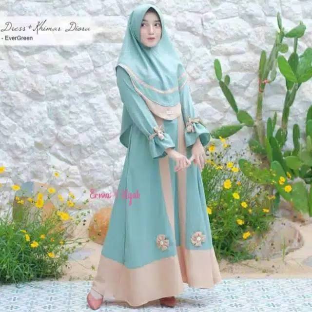 Diora syari baju gamis pakaian muslim baju lebaran pakaian wanita  baju syari