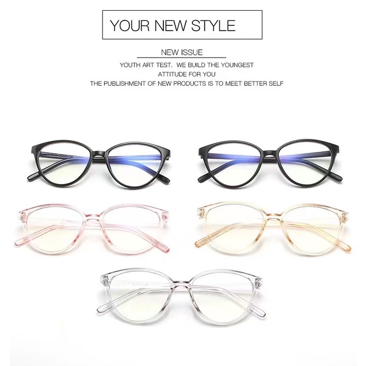 Rowling(ka-200)Kacamata Retro Terbaru Cat Eye  Wanita/Pria Import Kacamata Fashion