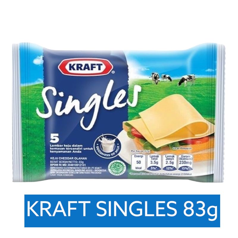 KRAFT Keju Singles Isi 10 / 5 lembar