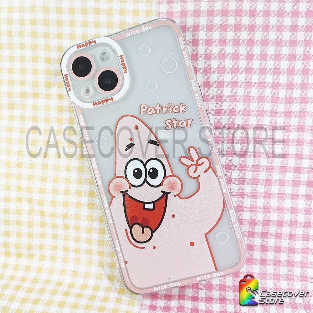 Softcase Lens Cover SpongeBob iPhone 7 8 7+ 8+ X XS XR XSMAX 11 12 13 Mini Pro Promax