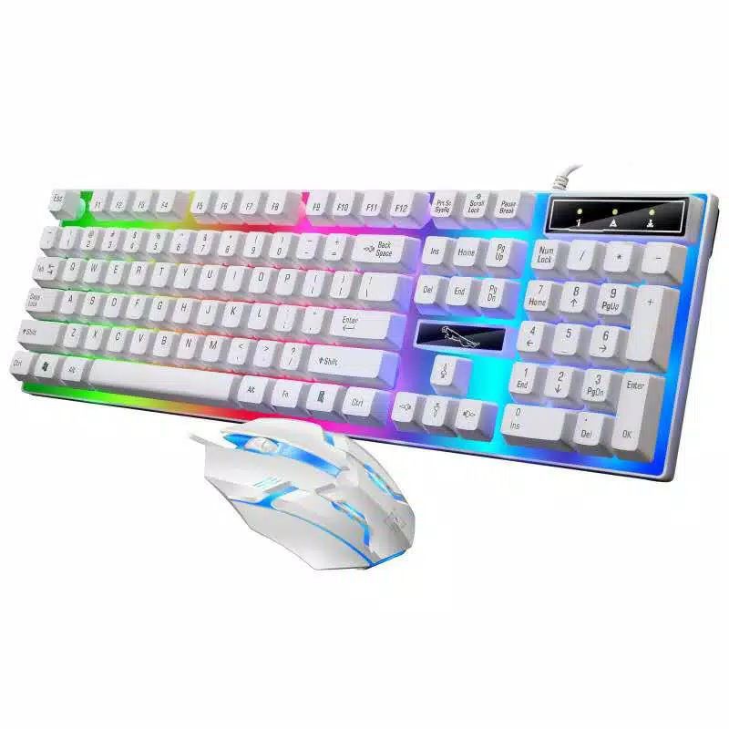 KEYBORD PAKET GAMING + MOUSE  USB COMBO SET LED