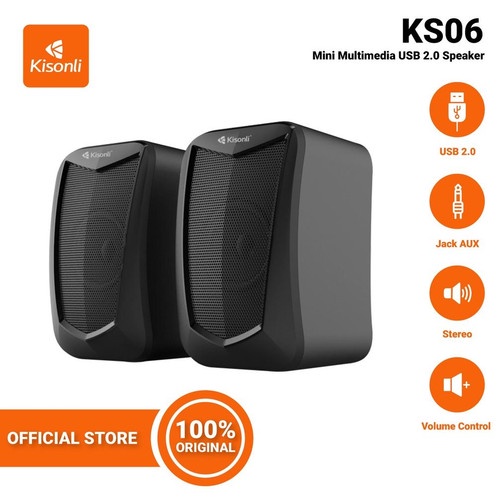 Jual Kisonli Ks Speaker Laptop Komputer Usb Bass Speaker Aktif Dual Bass Shopee