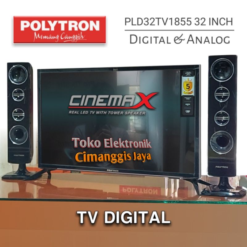 TV LED POLYTRON 32 INCH CINEMAX DIGITAL