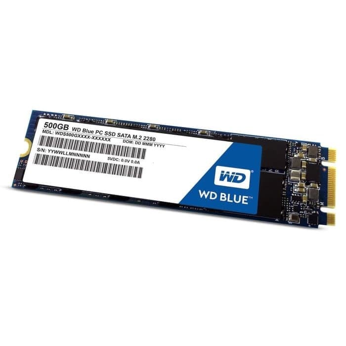 WD SSD BLUE 500GB / M.2 2280 SATA SSD / 3D NAND SSD / 5 years warranty