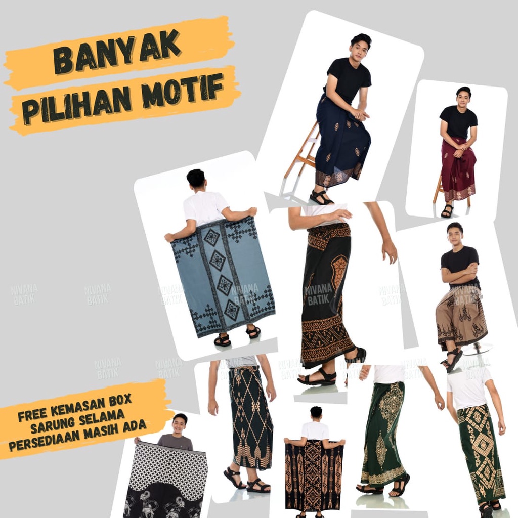 SARUNG BATIK PRIA KATUN PRIMIS SARUNG BATIK NIVANA PEKALONGAN