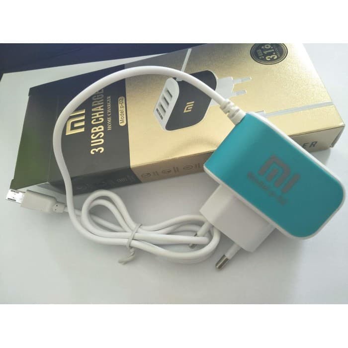 TC Charger Casan XIAOMI ORI 100% 3USB 3.1A P-02   Grosir