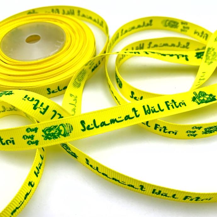 

Pita Grosgrain Hiasan Hampers Parcel Idul Fitri Lebaran Kuning M 1,2Cm Sale!!!R30F