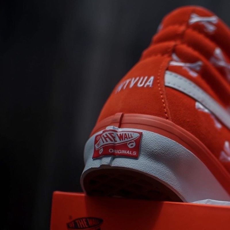 VANS VAULT SK8-HI LX X @wtaps_tokyo BONES/ORANGE 2020 ORIGINAL 100%