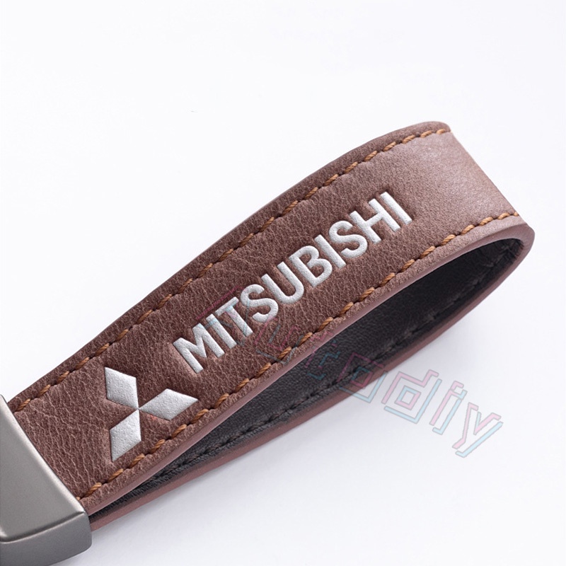 Casing Kunci Mitsubishi Leather Case Mitsubishi Outlander Xpander Mirage Eclipse Attrage Space Wagon Pajero Triton M5 Evolution ex 2012 2014 2016 2018 2020 2021 2022 Key Cover