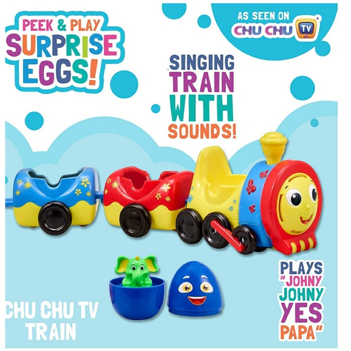 Dht7 Mainan Anak/ Chu Chu Train Surprise Egg Realpict