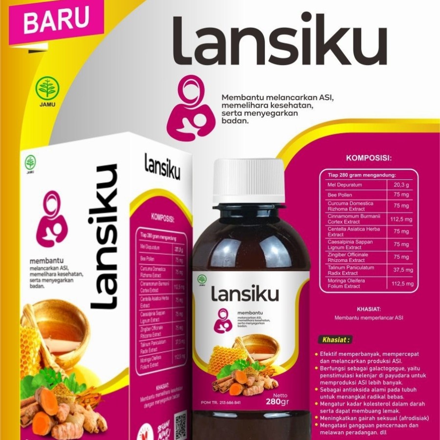 NUTRIBEES MADU LANSIKU 280GR - MADU PELANCAR ASI