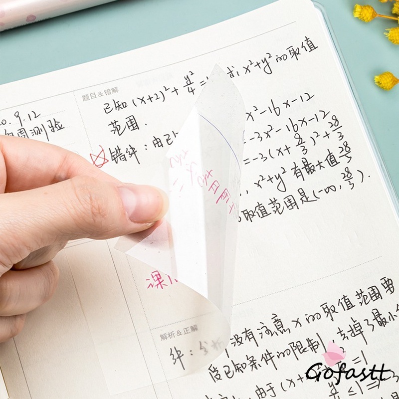 

50 Lembar Sticky Note Transparan Tahan Air Untuk Kantor / Sekolah G